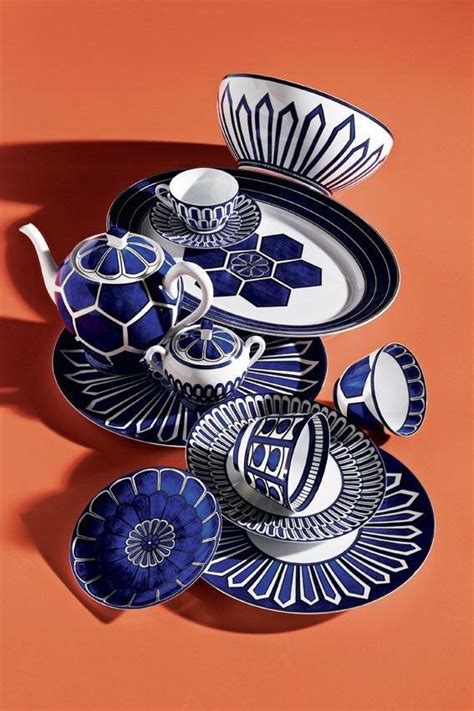 hermes blue and white china